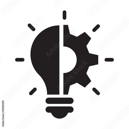 bulb icon. idea vector