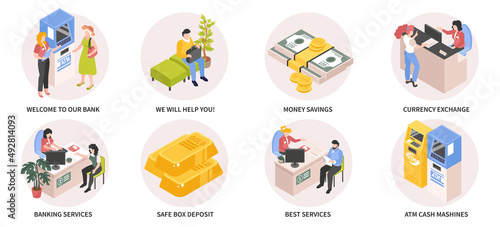 Isometric Bank Composition Set