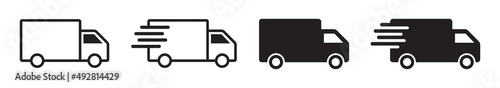 Truck Delivery Icon Vector Illustration
