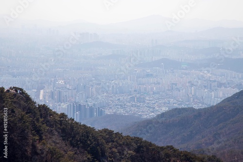 수락산에서 본 서울 전경