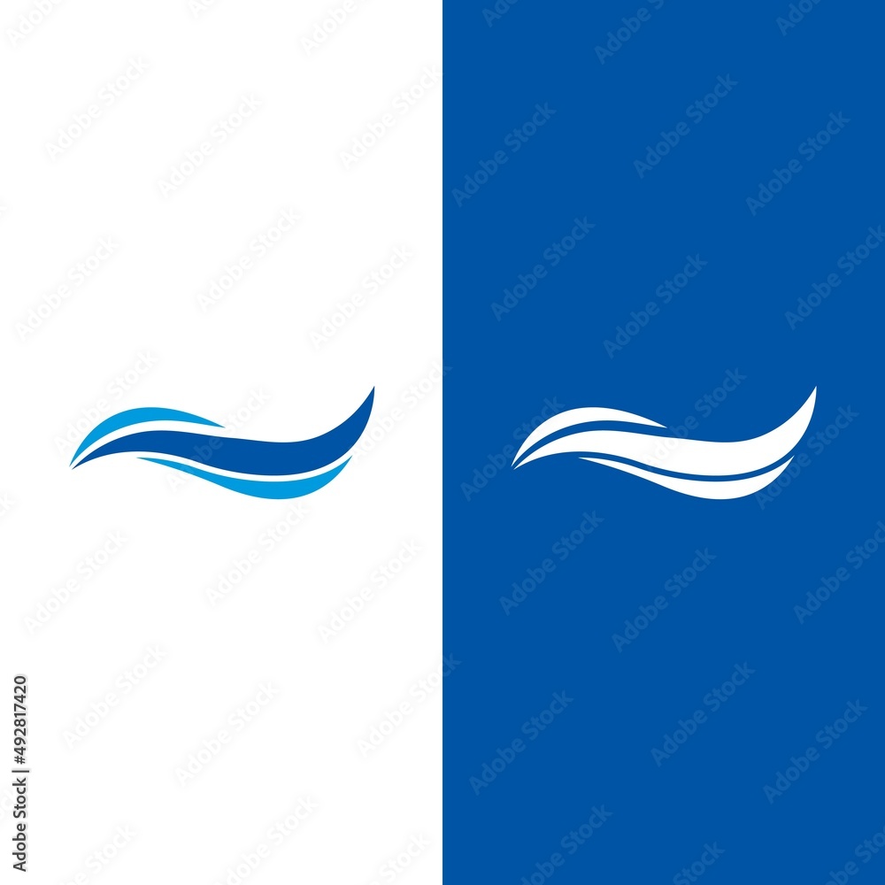 Obraz premium Wave beach vector illustration design