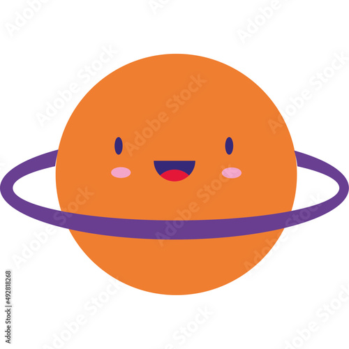 saturn kawaii planet