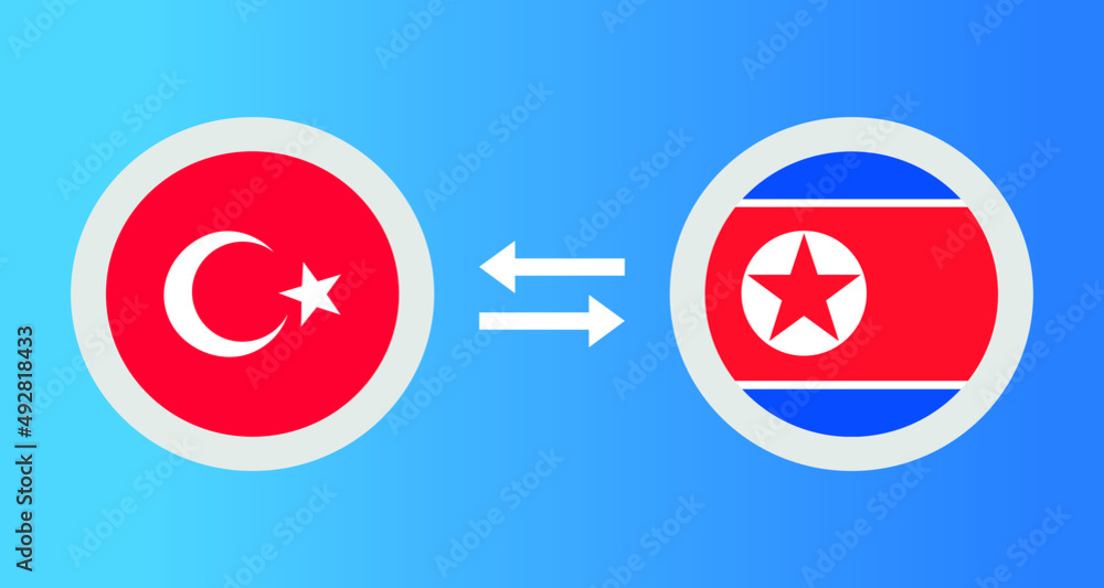round icons with Turkey and North Macedonia flag exchange rate concept graphic element Illustration template design
round icons with Turkey and North Macedonia flag exchange rate concept graphic element Illustration template design