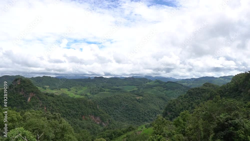 Mountain view on the top of the mountain Mountain view on the top of the mountain