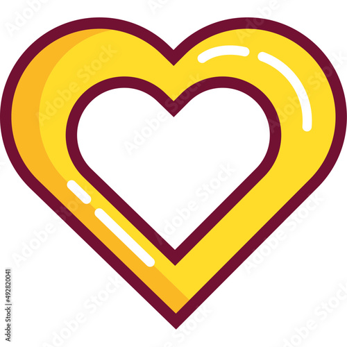 heart love golden
