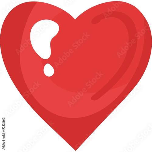 red color heart love