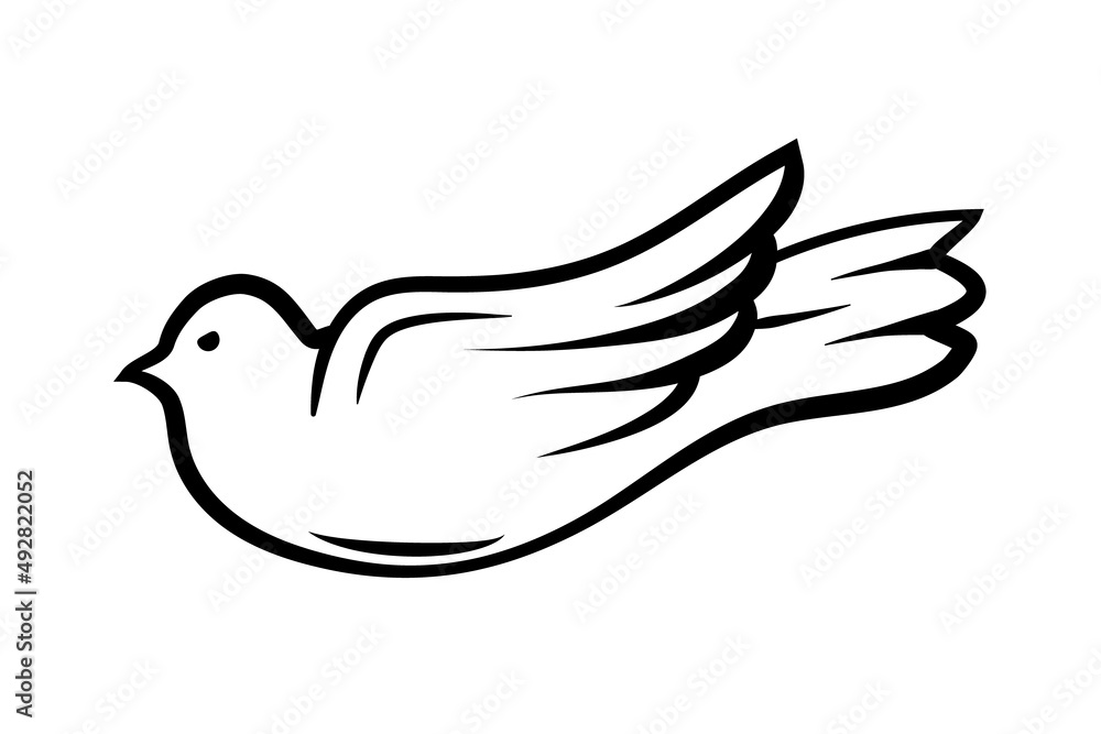 Obraz premium Flying Bird icon , animal vector