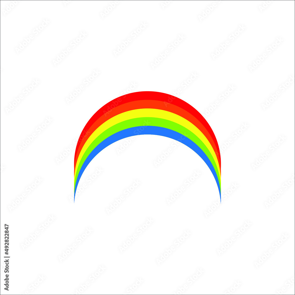 Rainbow icon isolated on white background. eps 10 Rainbow icon isolated on white background. eps 10