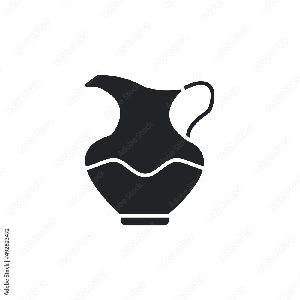 oil pitcher icons  symbol vector elements for infographic web