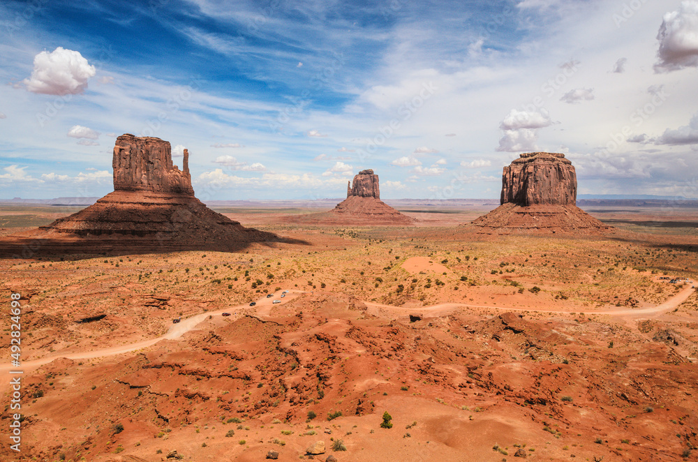 monument valley landscape in border between Utah and Arizona, USA monument valley landscape in border between Utah and Arizona, USA