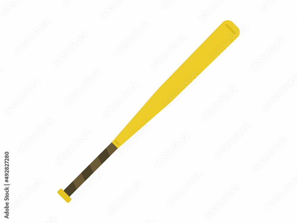 金色の金属バットのイラスト Stock Vector Adobe Stock
