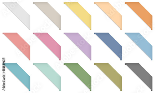 Set 15 Eckenbanner Rechts Oben Retrofarben