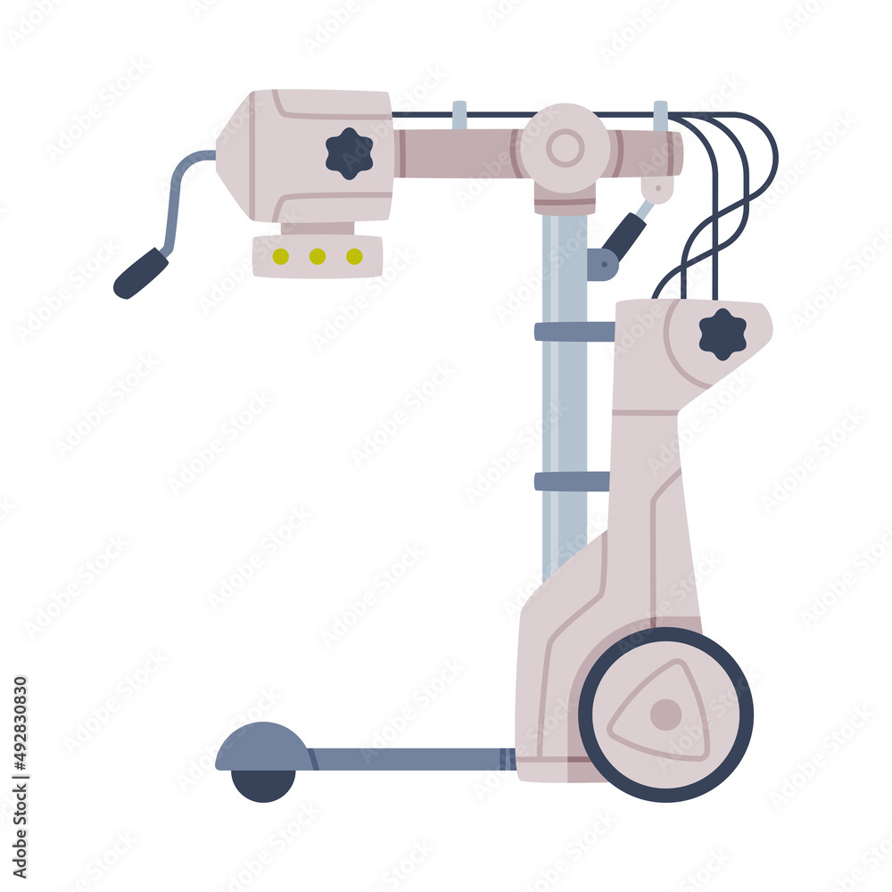 X-ray Machine as Medical Equipment and Assistance Device Vector Illustration X-ray Machine as Medical Equipment and Assistance Device Vector Illustration