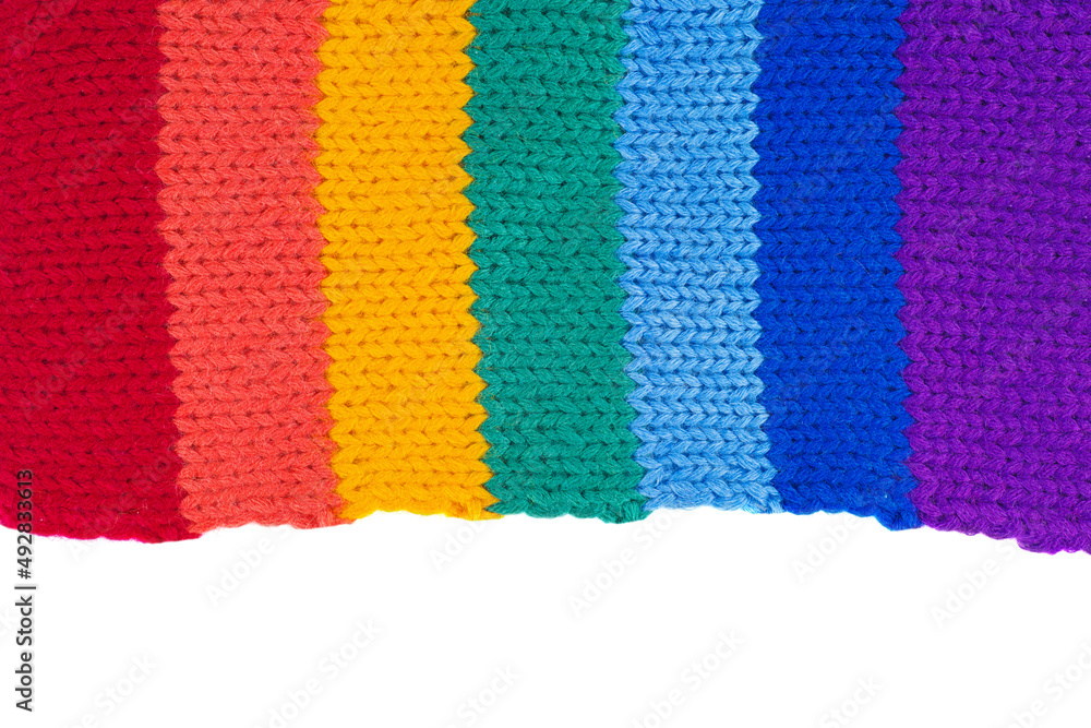 Rainbow knitted fabric Rainbow knitted fabric