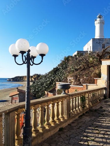 Canvastavla Nadmorski krajobraz Anzio, Italia. Italia.