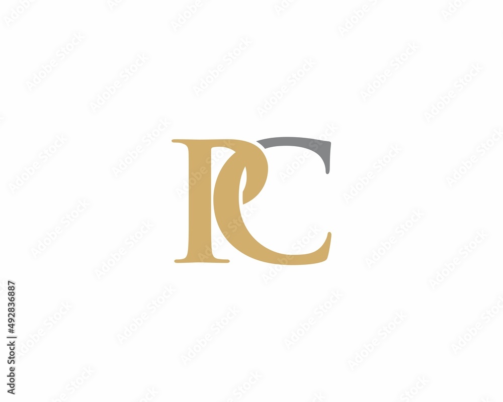 Letter PC Logo Vector 005 Letter PC Logo Vector 005