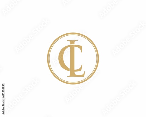 Letter CL or LC Logo Vector 005