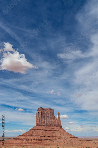 monument valley landscape in border between Utah and Arizona, USA