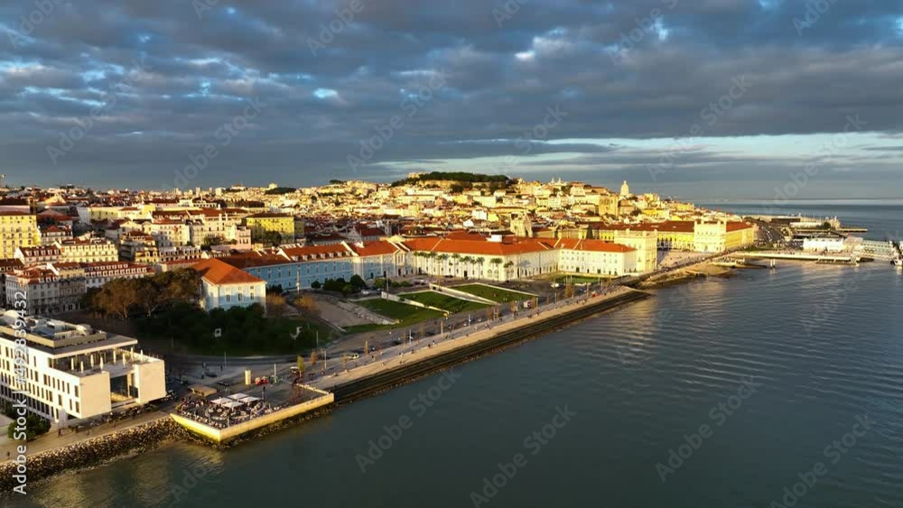 Aerial view of Lisbon, Portugal. Aerial view of Lisbon, Portugal.