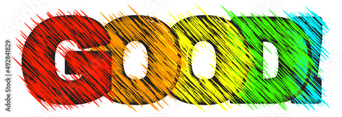 Good Rainbow Text