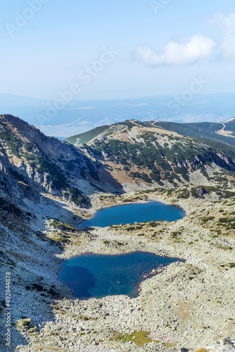 Lakes with Blue Water in Rila Mountain, Bulgaria