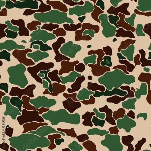 Vector camouflage trendy seamless background, vector illustration, army pattern.