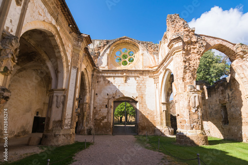 Interior views of the Monasterio de Piedra located near the municipality of Nu  valos.