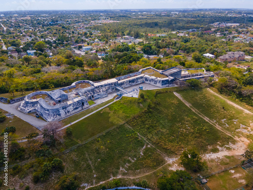 Картината върху платно Fort Charlotte was a historic fortification built in 1789 by British in downtown Nassau, New Providence Island, Bahamas