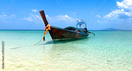 Long Boat and Bamboo Island, Andaman Sea, Thailand © Freedomstocker