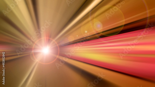 speed motion gold blur background light tunel rays of light