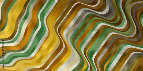 Dark Yellow vector template with wry lines.