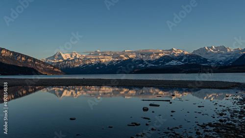 Thunersee im Abendlicht