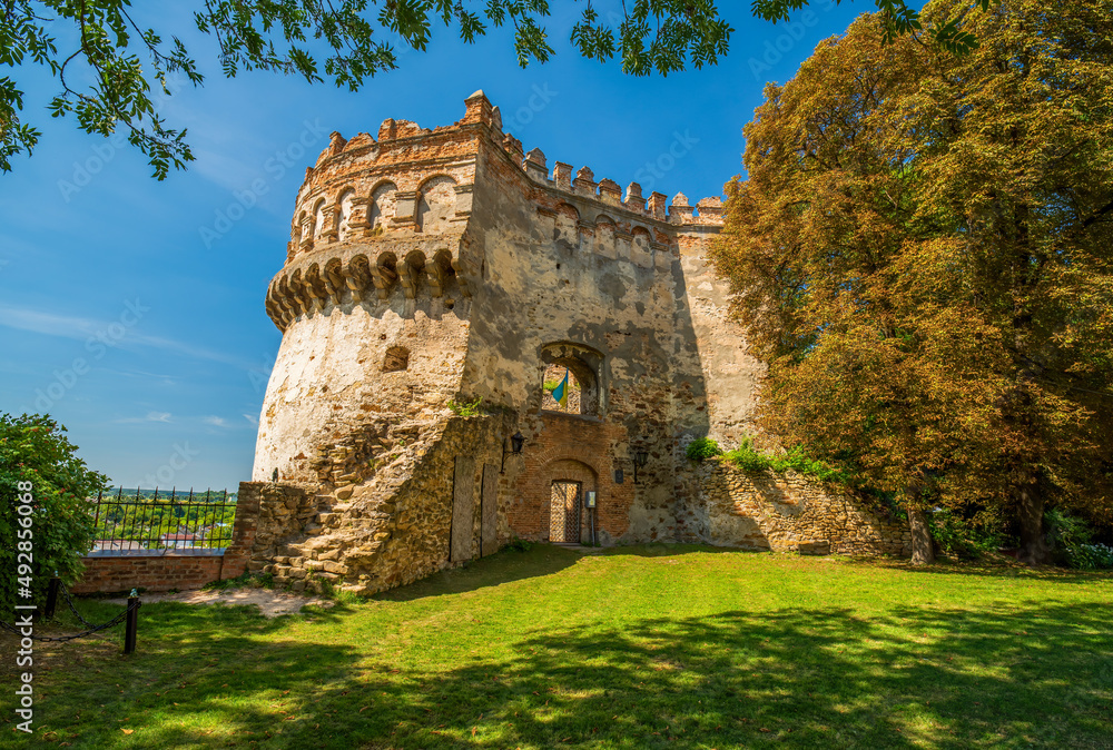 Scenic view of New Round Tower of Ostroh Castle, Ostroh, Rivne region, Ukraine Scenic view of New Round Tower of Ostroh Castle, Ostroh, Rivne region, Ukraine