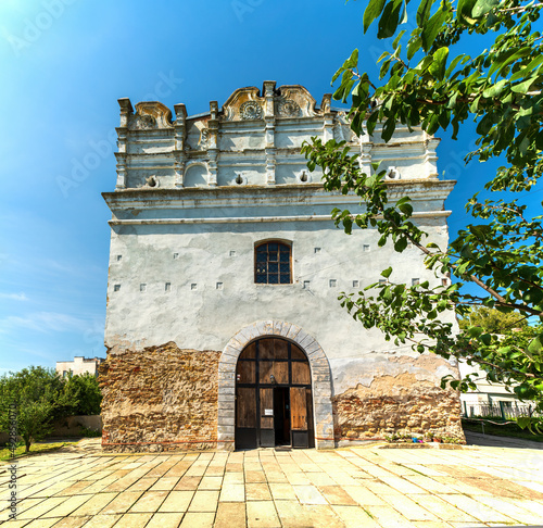 Lutsk gate tower in Ostroh, Rivne region, Ukraine photo