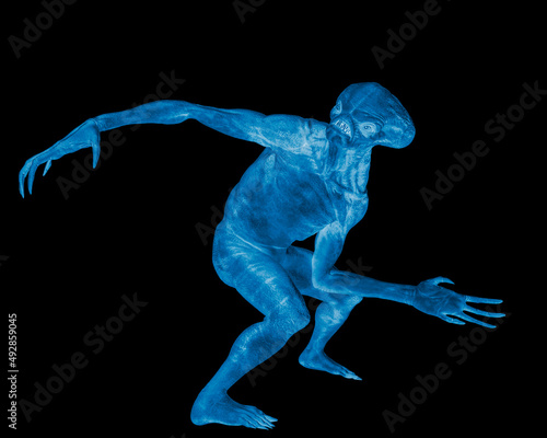 Fényképezés hammerhead alien exploring arround