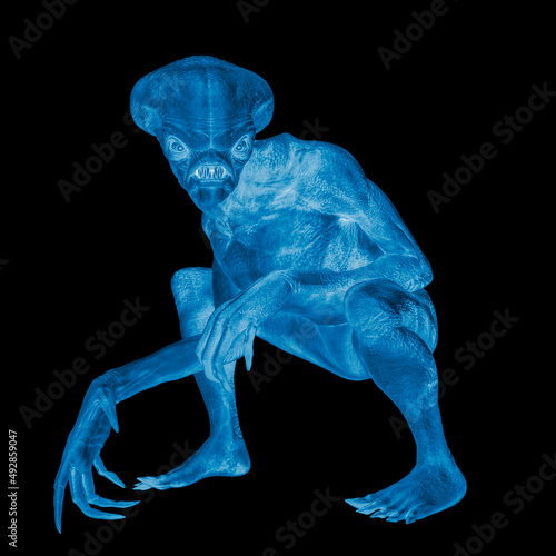Fényképezés hammerhead alien exploring arround