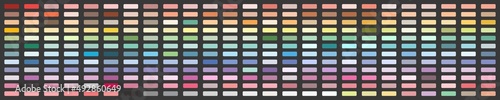 Pastel colors palette swatches collection