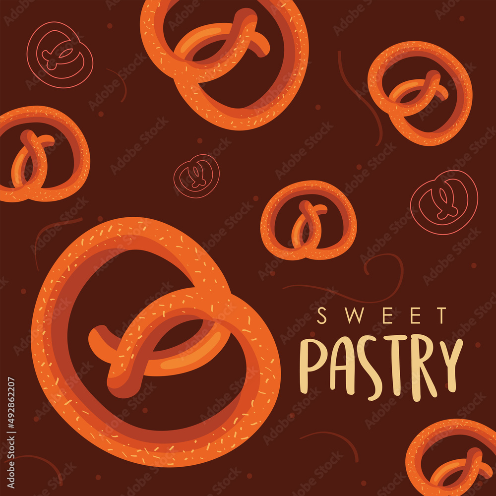 sweet pastry lettering and pretzels sweet pastry lettering and pretzels