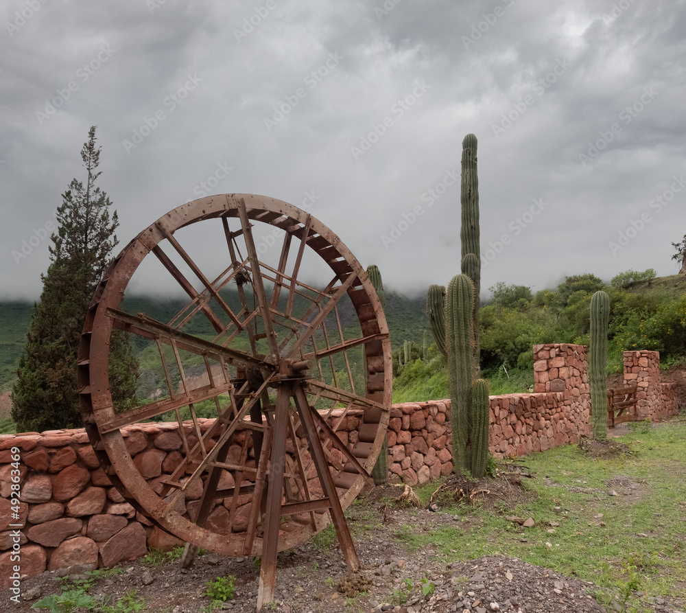 Rural scenes on the road between salta and Cachi, near the Cuesta del Obispo (Bishop’s Slope), Salta Province, Northern Argentina