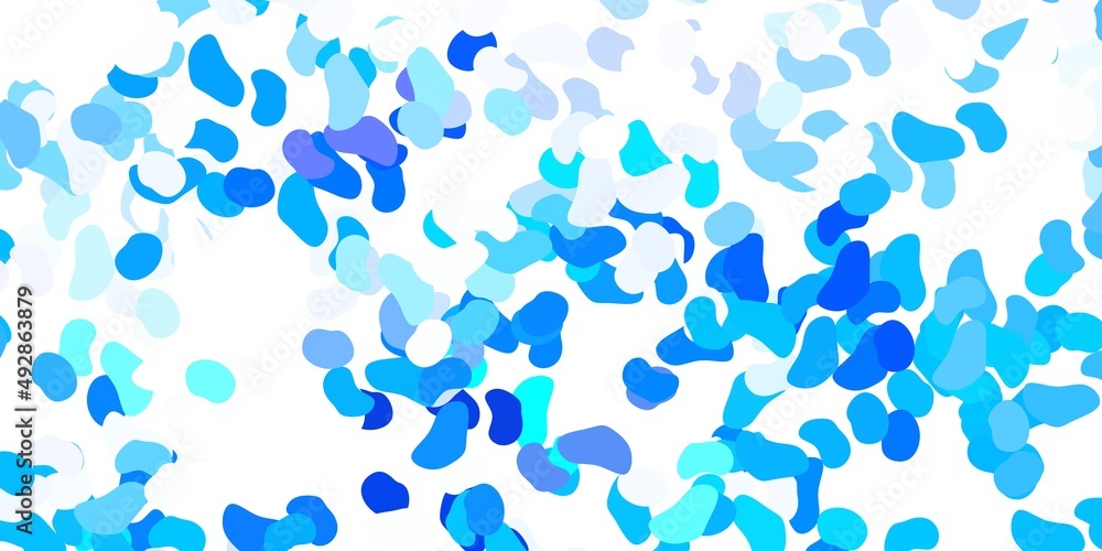 Light blue vector pattern with abstract shapes. Light blue vector pattern with abstract shapes.