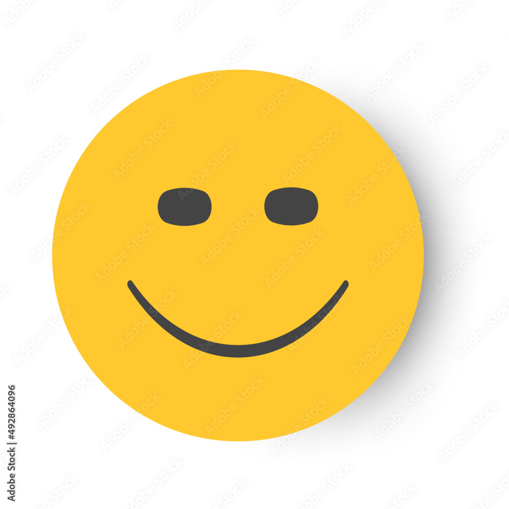 Fototapeta premium happy facial expression. customer service appraisal idea.