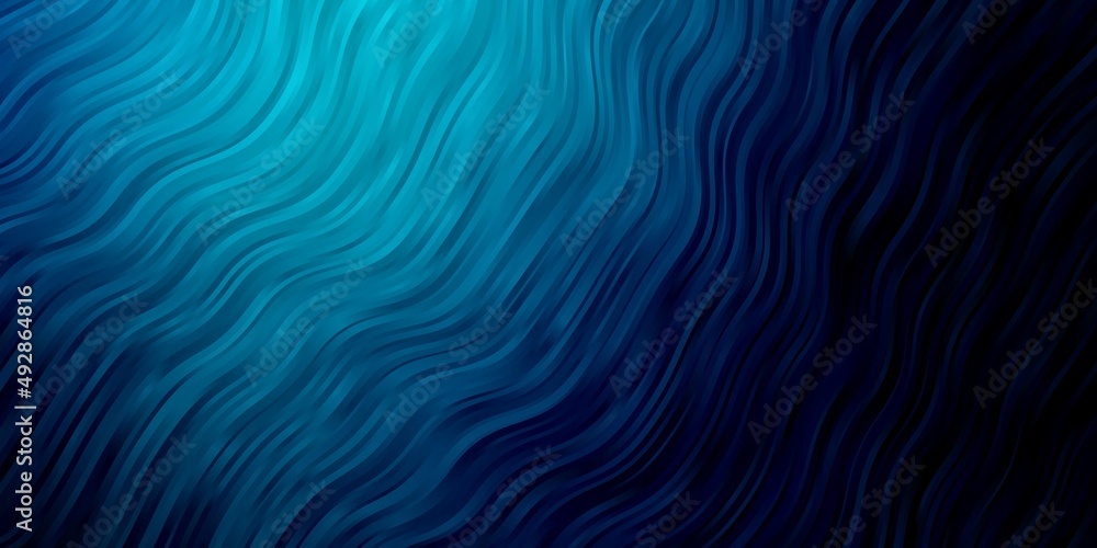 Dark BLUE vector layout with curves. Dark BLUE vector layout with curves.