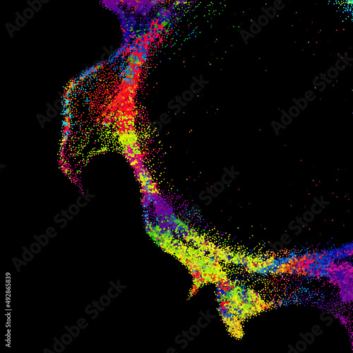 Bright abstract image in a ...