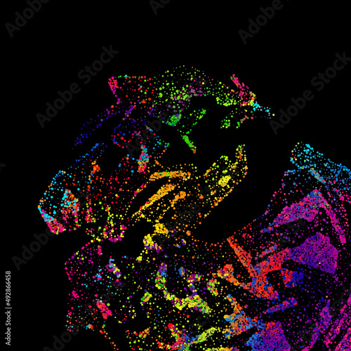Bright abstract image in a ...