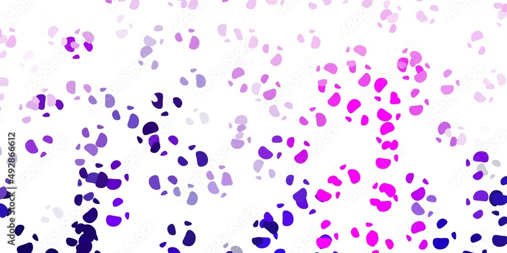 Light purple vector background with random forms.