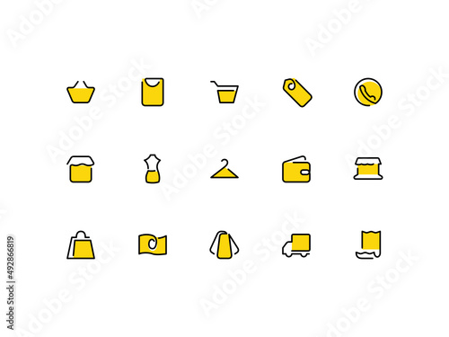 Quadro su tela Unoline Color Icons Set #3