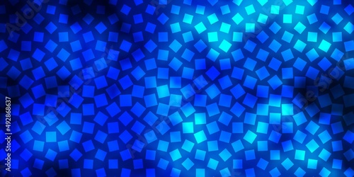 Light BLUE vector texture in rectangular style. © Guskova