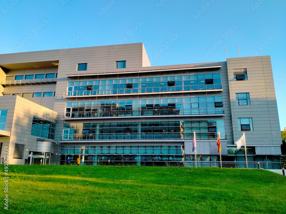 Fototapeta premium An administrative building in the city