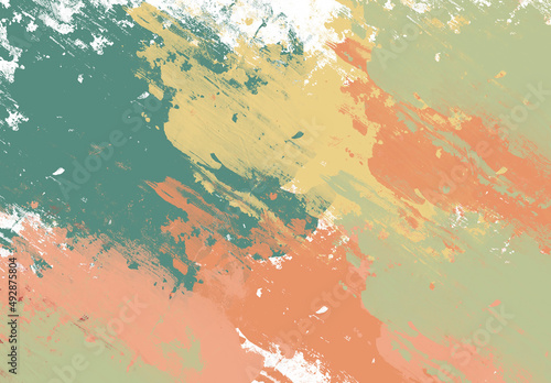 background created with colorful mixed crayon brushes