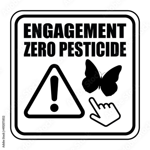 Logo engagement zéro pesticide.